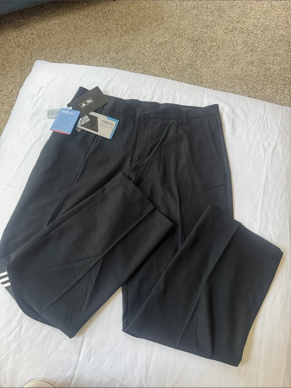 adidas Men’s Black Performance Stretch Pants‎ size 38 X 32